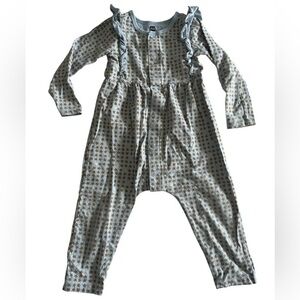 Tea Collection Blue and Gold Star Jumpsuit